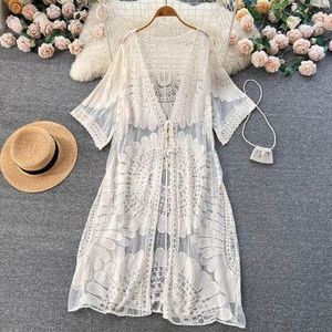 Mesh Lace Detail Cape