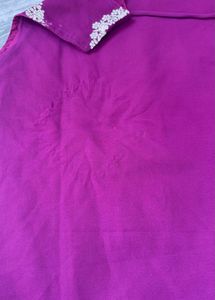 Elegant Purple Embellished Gown