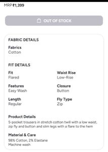 H&amp;M Divided low rise flared trousers beige swirl✨️