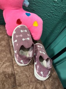 Cute Bow Pattern Slip-On Shoes