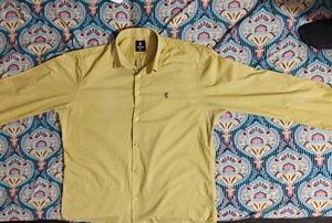Men's Yellow Casual Shirt
