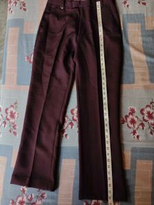 Classic Maroon Trousers (Straight fit)