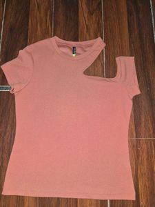 Chic One-Shoulder Cutout Top