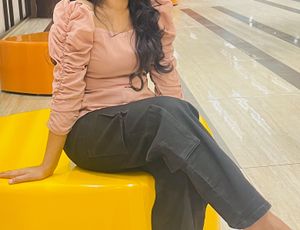 Trendy Puff Sleeve Belted Top