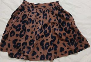 Animal Print Mini Skirt