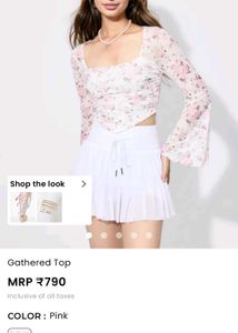 Floral Print crop top from savana