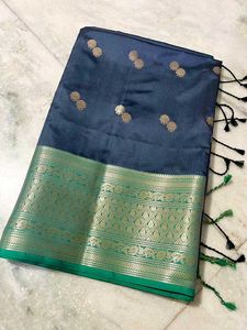 Elegant Soft Silk Allover Booti Saree