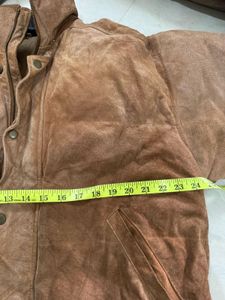 Brown Suede Leather Jacket