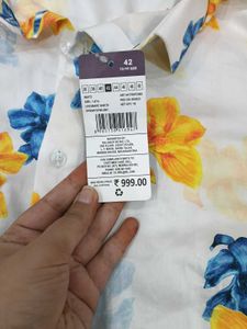 Men's Floral Print Long Sleeve Shirt