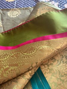Price Drop Beautiful Mint Green Dual Tone Saree