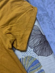 Mustard Yellow Sequin "Like" T-Shirt