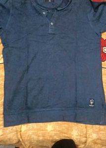 Men's Blue Henley T-Shirt
