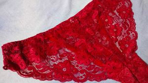 Red Lace Briefs