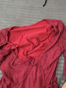 Sparkly Red Mini Dress