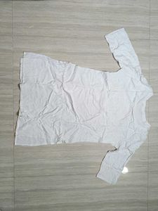 Elegant White Kurta with Embellishment