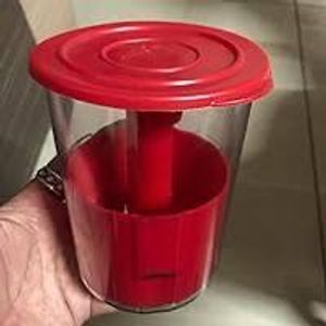 Red pickle container