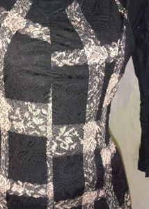 Stylish Black Dress and Top Set