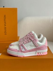 Pink & White Louis Vuitton Sneakers