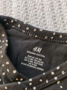 H&amp;M Baby Girls Polka Dot Wrap Bodysuit