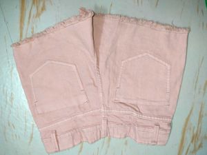 Cute Pink Denim Shorts