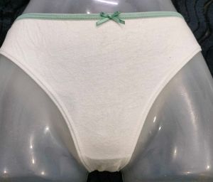 White Cotton Blend Briefs 🤎