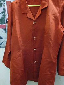 Chic Rust Colored Blazer