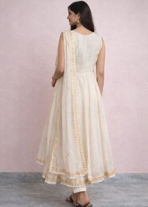Elegant Embroidered White Kurta Set