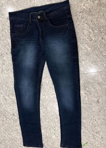 Stylish Dark Wash Slim Fit Jeans