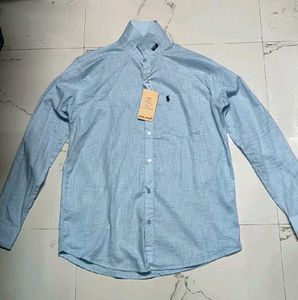 Men's Light Blue Button-Down Shirt