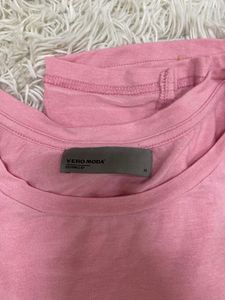 Soft Pink Relaxed Fit T-Shirt
