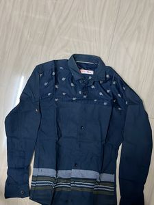 Stylish Patterned Button-Down Shirt
