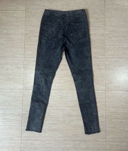 New Acid Wash Ripped Skinny Jeans