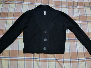 Stylish Black Cardigan