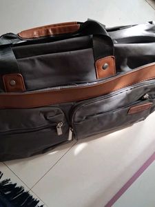 Stylish Grey Travel Duffel Bag