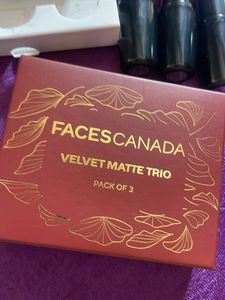 Faces Canada Velvet Matte Trio Lipsticks