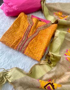 combo of 3 Designer Kurta Set with Dupatta