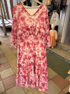 Floral Print Ethnic Gown