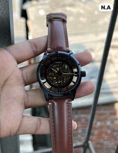 Fossil Automatic Watch with Leather Strap PREMIUM