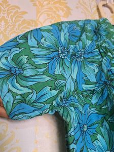 Floral Print short  Kurta