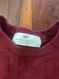 Burgundy Knit Dress