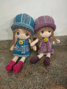 Cute Plush Dolls (Set of 2)