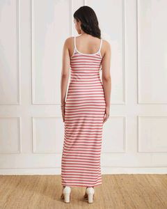 Striped Bodycon Maxi Dress