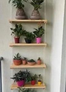 Boho Hanging Shelf Decor 🪵