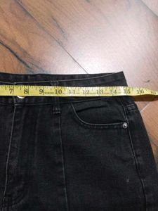 Dark Wash Split Hem  Jeans