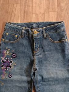 Girls Kids Jeans For Flower Digsin