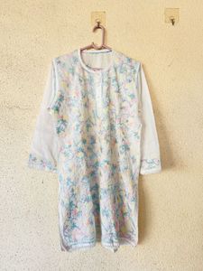 Embroidered Cotton Kurta