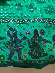 Green Printed Salwar Kameez Set