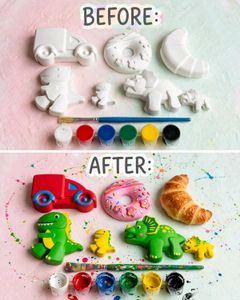 DIY Paintable Figurines Set