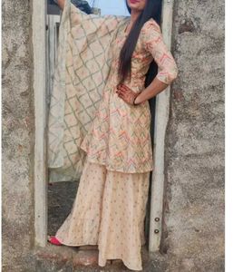 Kurti + Palazzo + Dupatta