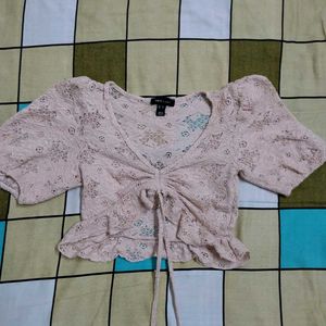Chic Lace Cropped Top